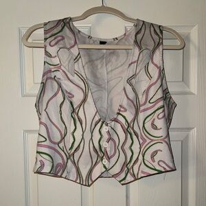 Stylish Multicolor Button-Up Vest